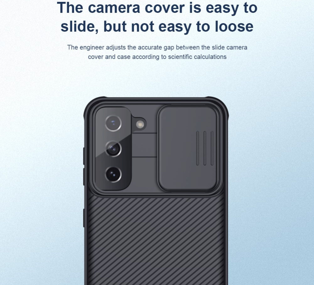 Nillkin CamShield Samsung Galaxy S21 Hoesje met Camera Slider Zwart afbeelding 11