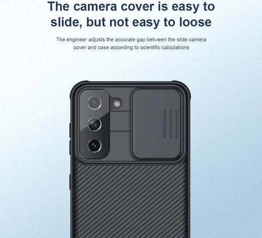 Nillkin CamShield Samsung Galaxy S21 Hoesje met Camera Slider Zwart afbeelding 11