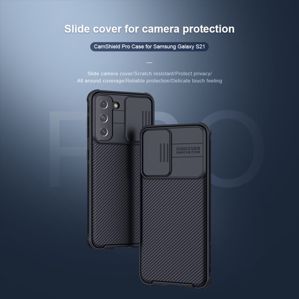 Nillkin CamShield Samsung Galaxy S21 Hoesje met Camera Slider Zwart afbeelding 8