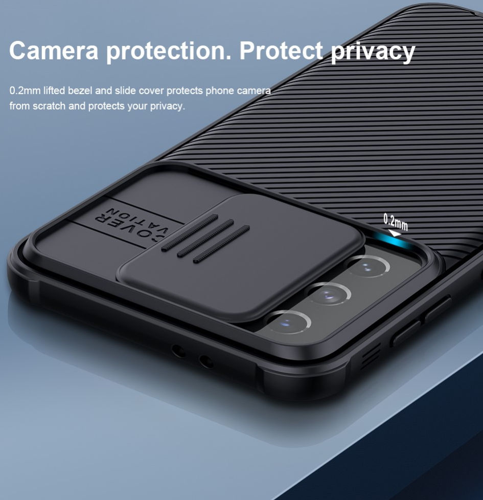 Nillkin CamShield Samsung Galaxy S21 Hoesje met Camera Slider Zwart afbeelding 6