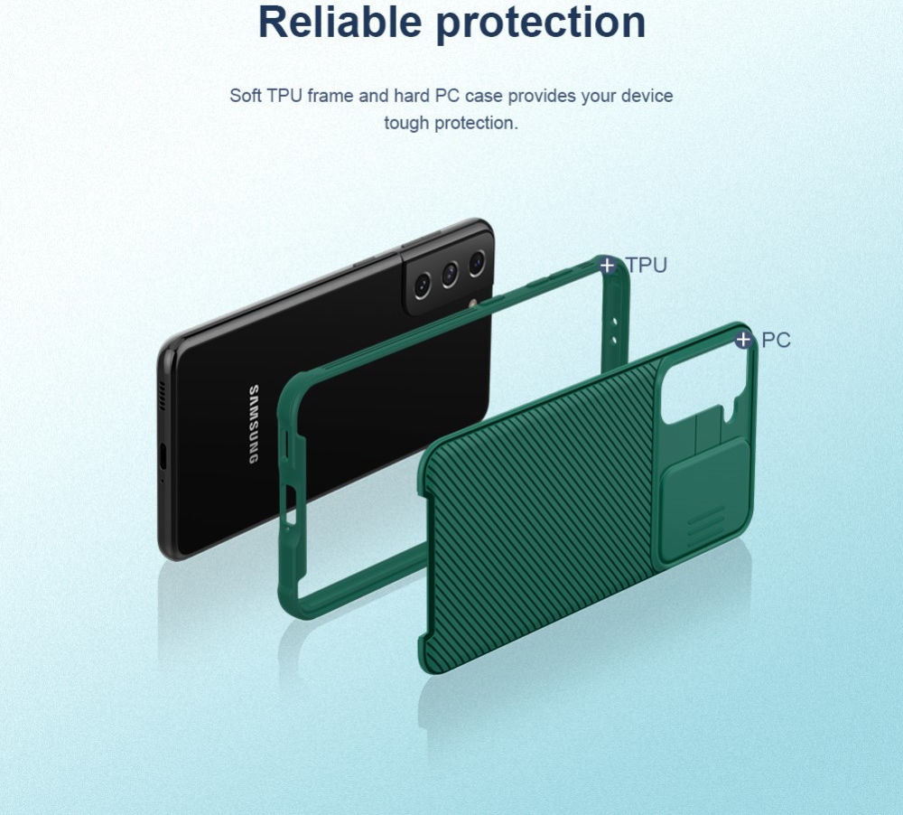 Nillkin CamShield Samsung Galaxy S21 Hoesje met Camera Slider Zwart afbeelding 16