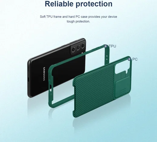 Nillkin CamShield Samsung Galaxy S21 Hoesje met Camera Slider Zwart afbeelding 16
