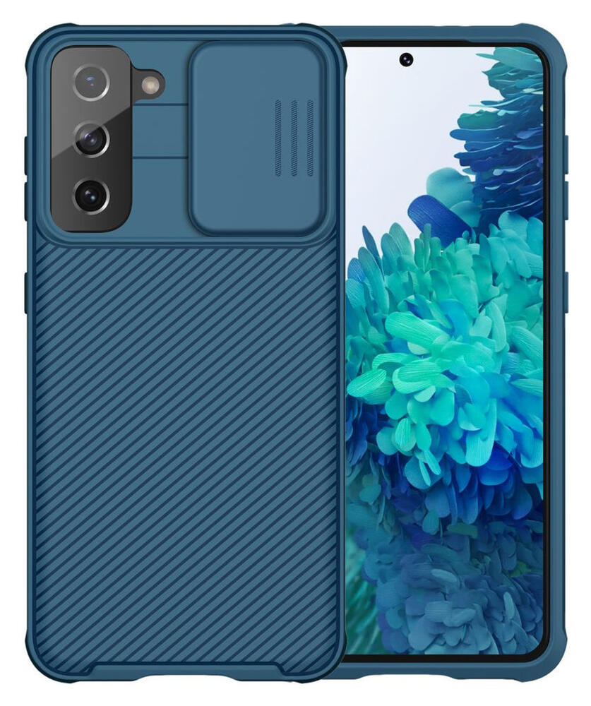 Nillkin CamShield Samsung Galaxy S21 Hoesje met Camera Slider Blauw afbeelding 1