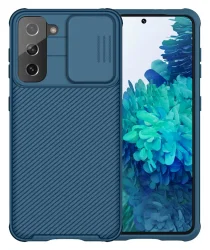 Nillkin CamShield Samsung Galaxy S21 Hoesje met Camera Slider Blauw afbeelding