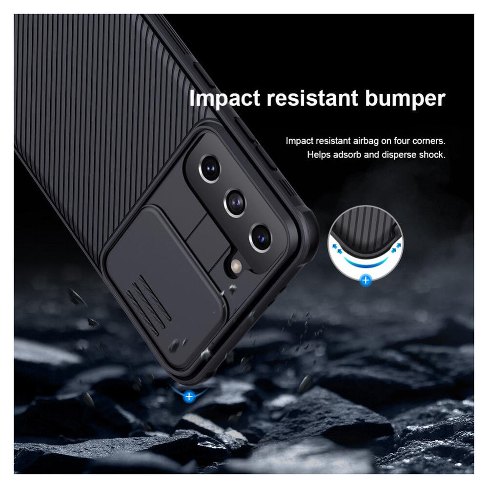Nillkin CamShield Samsung Galaxy S21 Hoesje met Camera Slider Blauw afbeelding 11