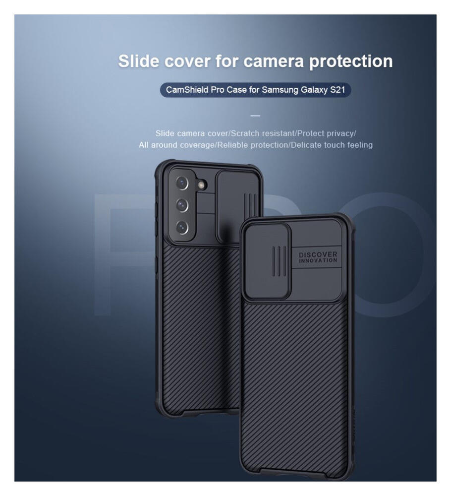Nillkin CamShield Samsung Galaxy S21 Hoesje met Camera Slider Blauw afbeelding 14