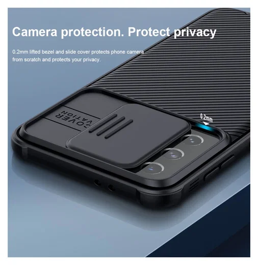 Nillkin CamShield Samsung Galaxy S21 Hoesje met Camera Slider Blauw afbeelding 15