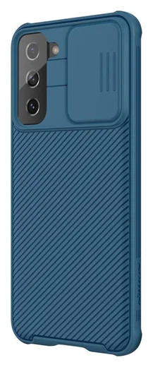 Nillkin CamShield Samsung Galaxy S21 Hoesje met Camera Slider Blauw afbeelding 4