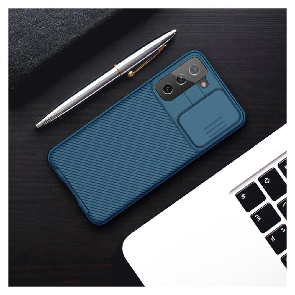 Nillkin CamShield Samsung Galaxy S21 Hoesje met Camera Slider Blauw afbeelding 8