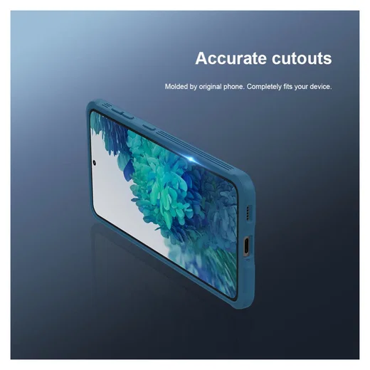 Nillkin CamShield Samsung Galaxy S21 Hoesje met Camera Slider Blauw afbeelding 9