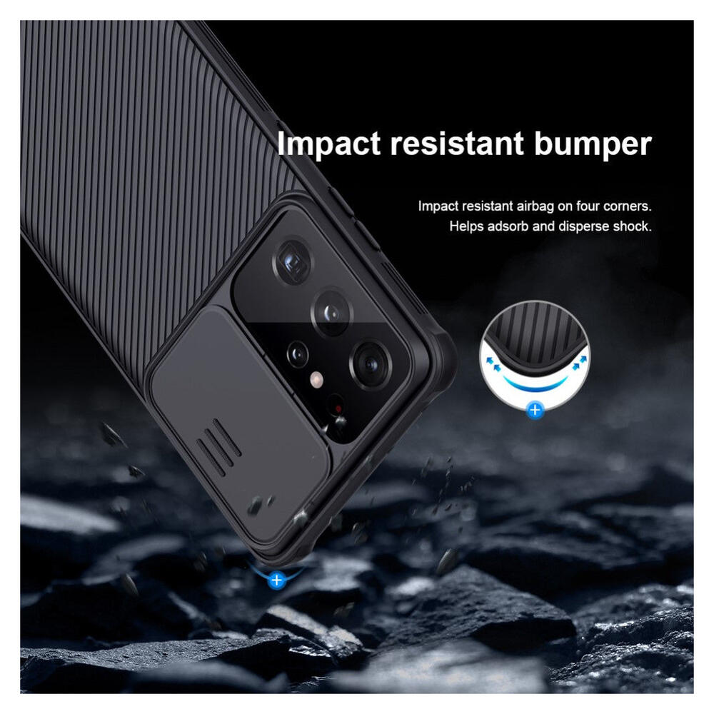 Nillkin CamShield Samsung Galaxy S21 Ultra Hoesje Camera Slider Zwart afbeelding 16