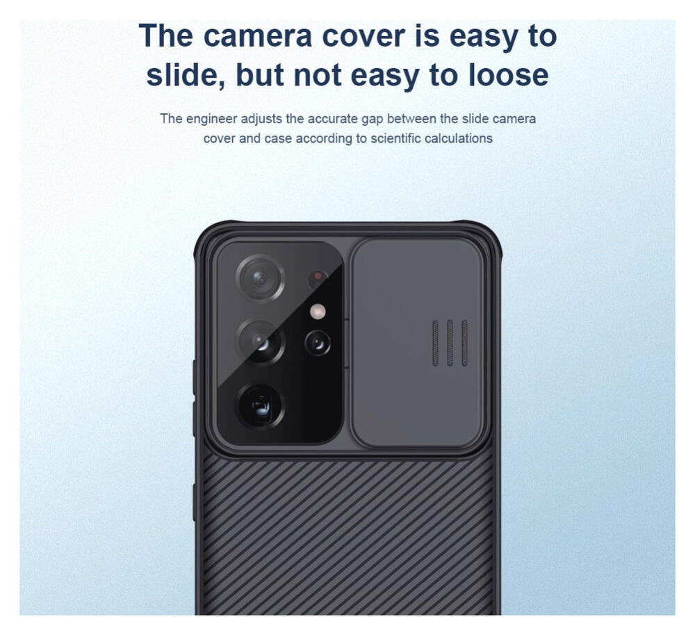 Nillkin CamShield Samsung Galaxy S21 Ultra Hoesje Camera Slider Zwart afbeelding 17