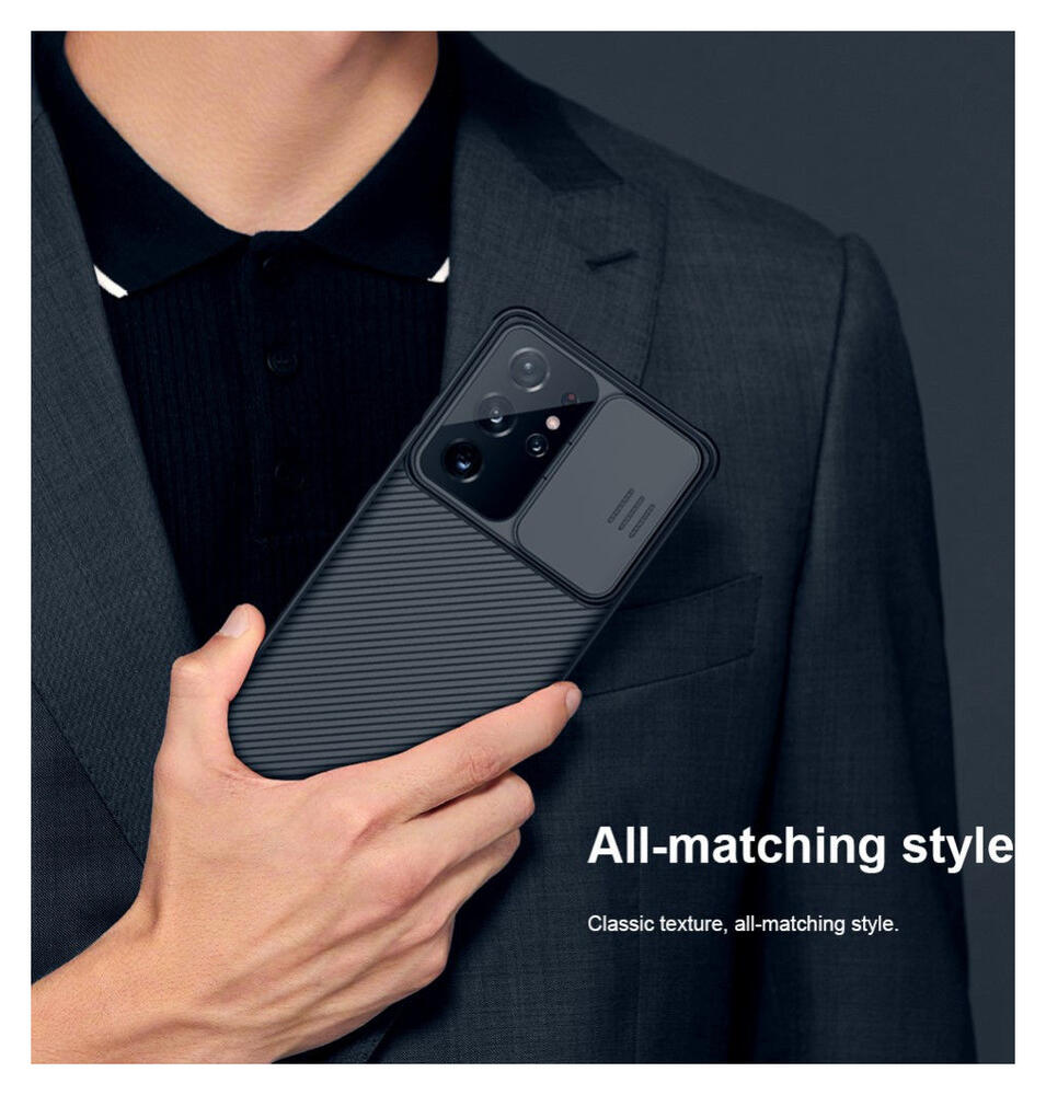 Nillkin CamShield Samsung Galaxy S21 Ultra Hoesje Camera Slider Zwart afbeelding 18