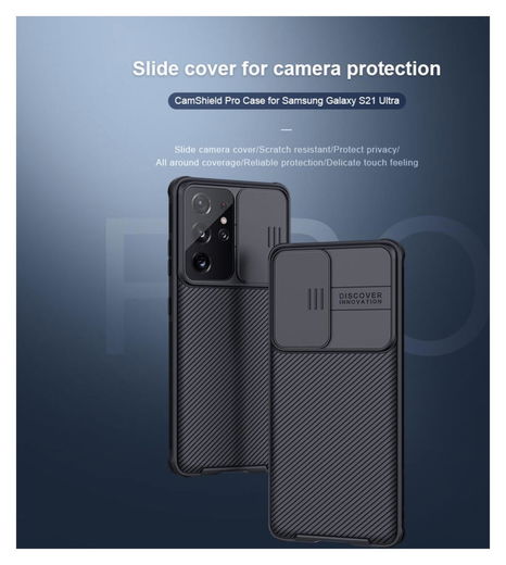 Nillkin CamShield Samsung Galaxy S21 Ultra Hoesje Camera Slider Zwart afbeelding 10