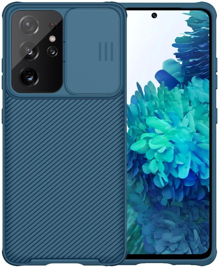 Nillkin CamShield Samsung Galaxy S21 Ultra Hoesje Camera Slider Blauw afbeelding 1