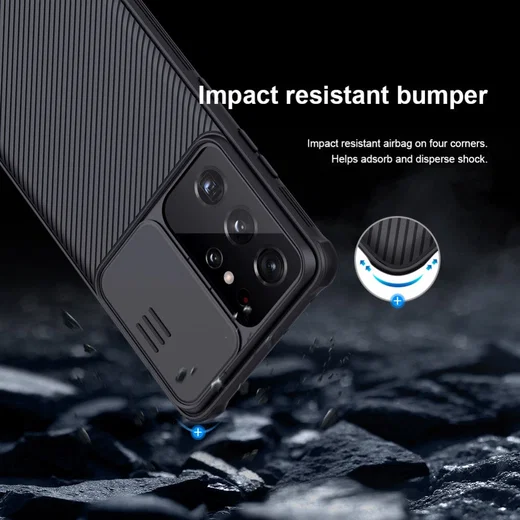 Nillkin CamShield Samsung Galaxy S21 Ultra Hoesje Camera Slider Blauw afbeelding 16
