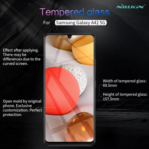 Nillkin Samsung Galaxy A42 Anti-Explosion Glass Screen Protector afbeelding 19