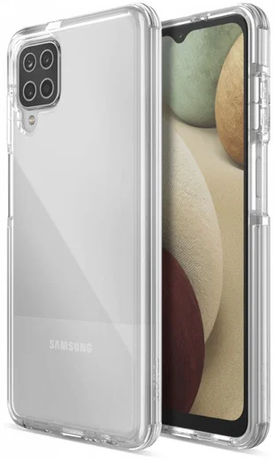Raptic Clear Samsung Galaxy A12 Hoesje Transparant/Wit afbeelding 1