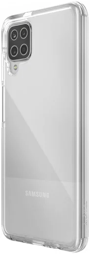 Raptic Clear Samsung Galaxy A12 Hoesje Transparant/Wit afbeelding 2