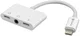 4smarts Lightning Splitter naar 2x Lightning en Audio 3.5mm Jack afbeelding 2