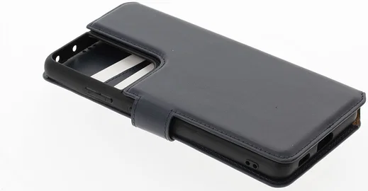 Minim 2-in-1 Samsung S21 Ultra Hoesje Book Case en Back Cover Blauw afbeelding 10