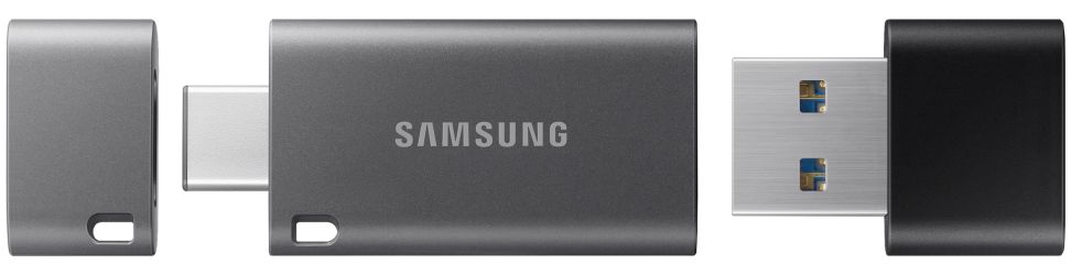 Originele Samsung Duo Plus USB Stick met USB-C 128GB Geheugen Grijs afbeelding 5