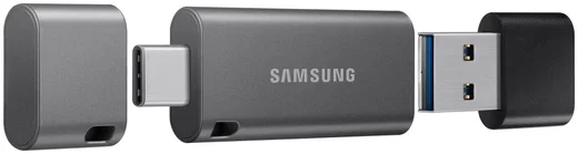 Originele Samsung Duo Plus USB Stick met USB-C 128GB Geheugen Grijs afbeelding 2