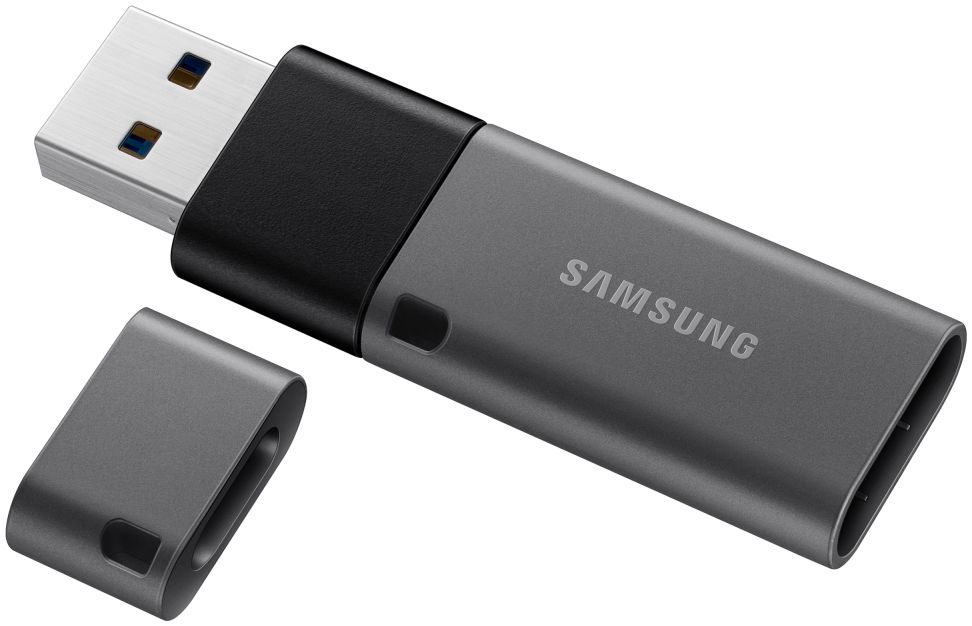 Originele Samsung Duo Plus USB Stick met USB-C 128GB Geheugen Grijs afbeelding 6