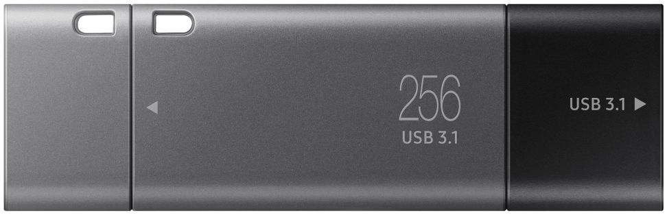 Originele Samsung Duo Plus USB Stick met USB-C 256GB Geheugen Grijs afbeelding 1