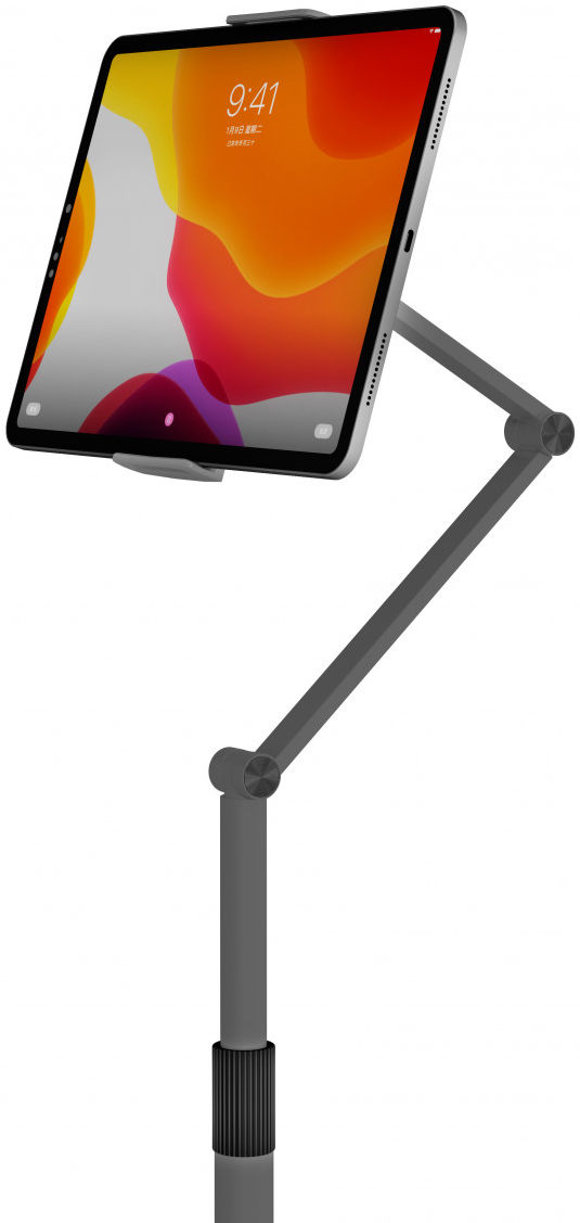 4smarts ErgoFix Universele Vloer Standaard Smartphone / Tablet Grijs afbeelding 2