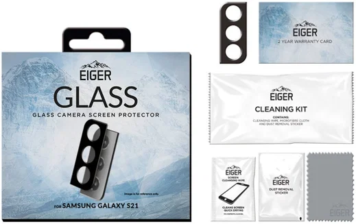 Eiger Samsung Galaxy S21 Camera Protector Tempered Glass 2.5D afbeelding 5
