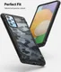 Ringke Fusion X Samsung Galaxy A52 / A52S Hoesje Camo Zwart afbeelding 5