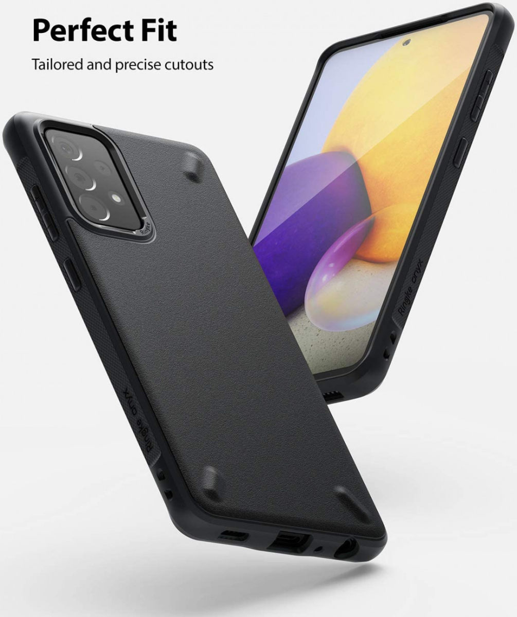 Ringke Onyx Samsung Galaxy A72 Hoesje Flexibel TPU Back Cover Zwart afbeelding 3