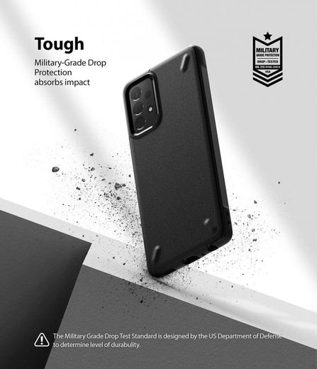 Ringke Onyx Samsung Galaxy A72 Hoesje Flexibel TPU Back Cover Zwart afbeelding 4