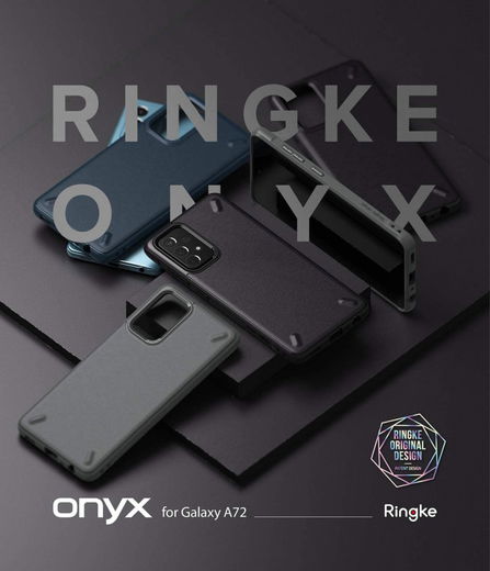 Ringke Onyx Samsung Galaxy A72 Hoesje Flexibel TPU Back Cover Zwart afbeelding 8