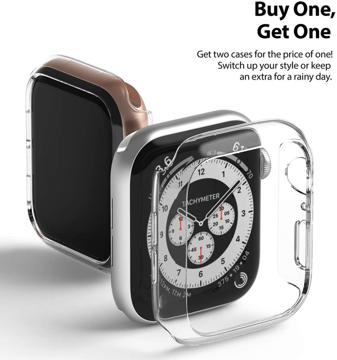 Ringke Slim - Apple Watch 40MM Hoesje - Extra Dun - Transparant (2-Pack) afbeelding 7