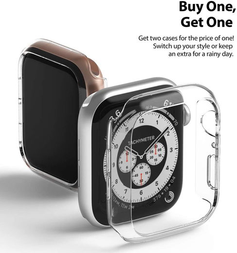 Ringke Slim - Apple Watch 40MM Hoesje - Extra Dun - Transparant (2-Pack) afbeelding 7