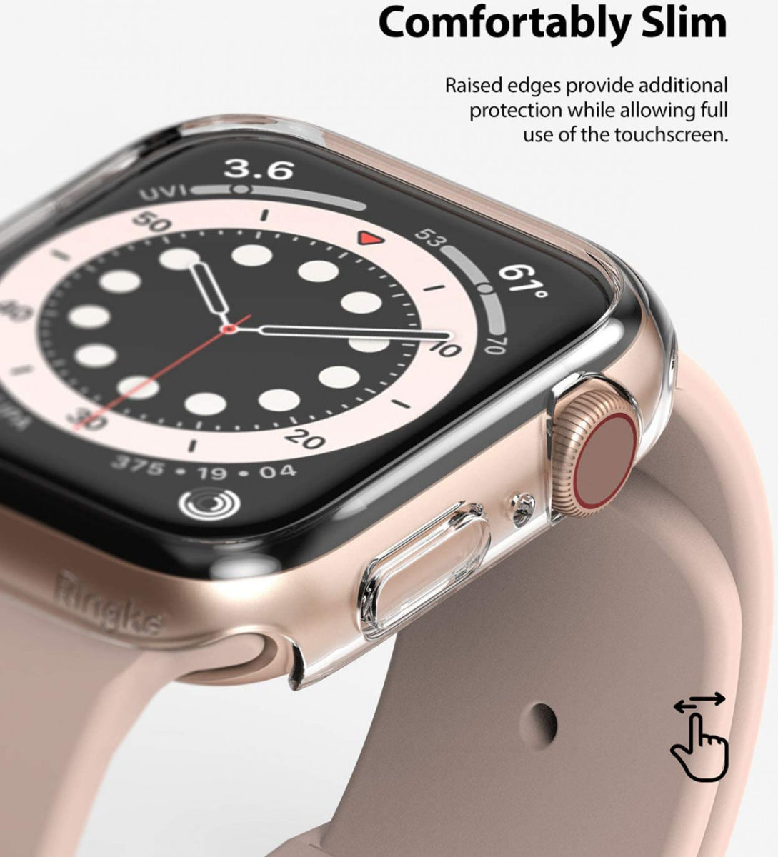 Ringke Slim - Apple Watch 40MM Hoesje - Extra Dun - Transparant (2-Pack) afbeelding 2