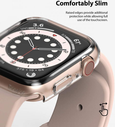 Ringke Slim - Apple Watch 40MM Hoesje - Extra Dun - Transparant (2-Pack) afbeelding 2