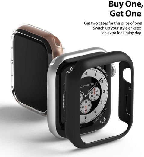 Ringke Slim - Apple Watch 40MM Hoesje - Extra Dun - Zwart (2-Pack) afbeelding 6