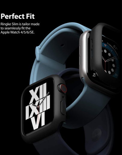 Ringke Slim - Apple Watch 40MM Hoesje - Extra Dun - Zwart (2-Pack) afbeelding 9