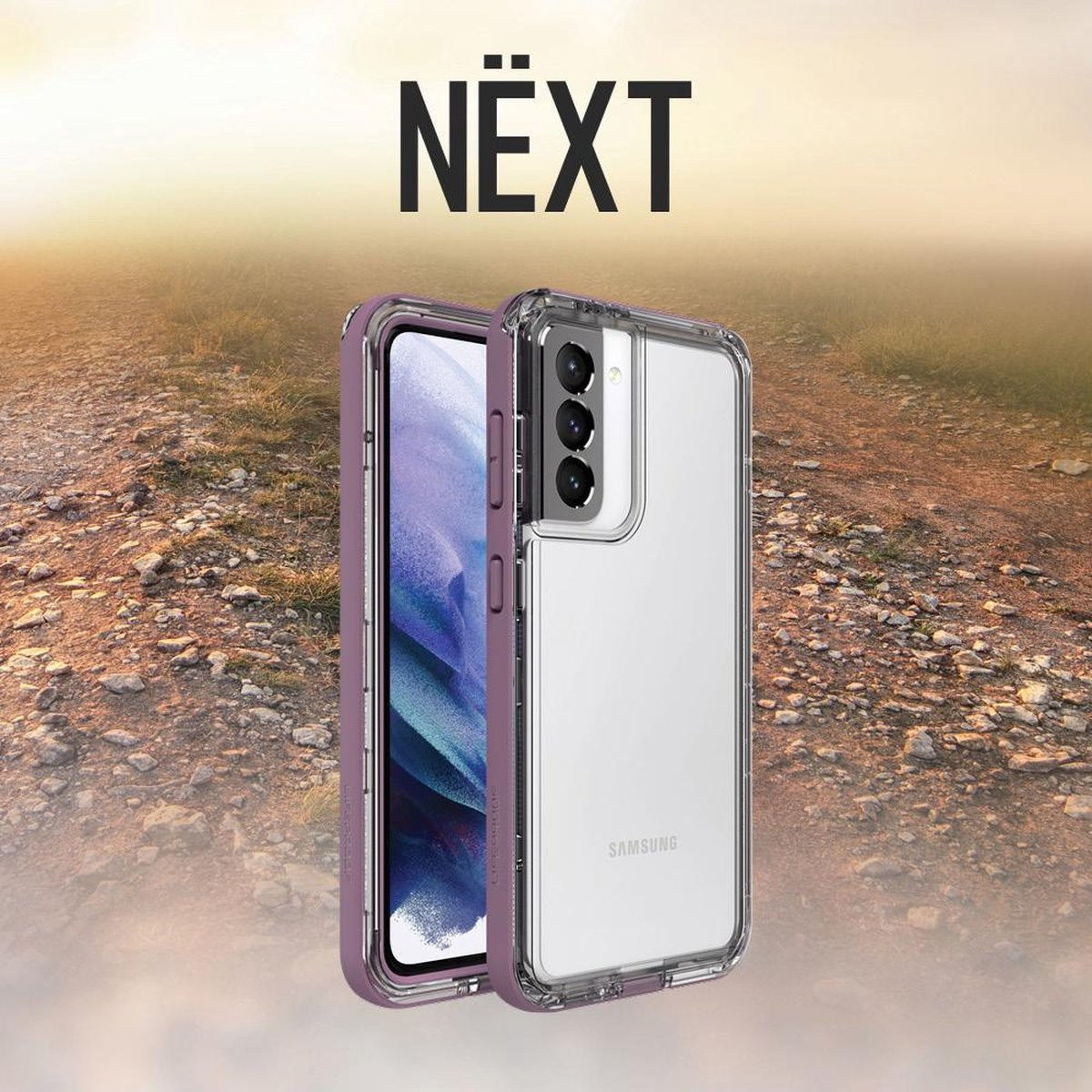 LifeProof Nëxt Samsung Galaxy S21 Plus Hoesje Transparant/Paars afbeelding 6