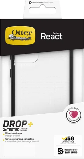 OtterBox React Samsung Galaxy S21 Plus Hoesje Transparant Zwart afbeelding 11