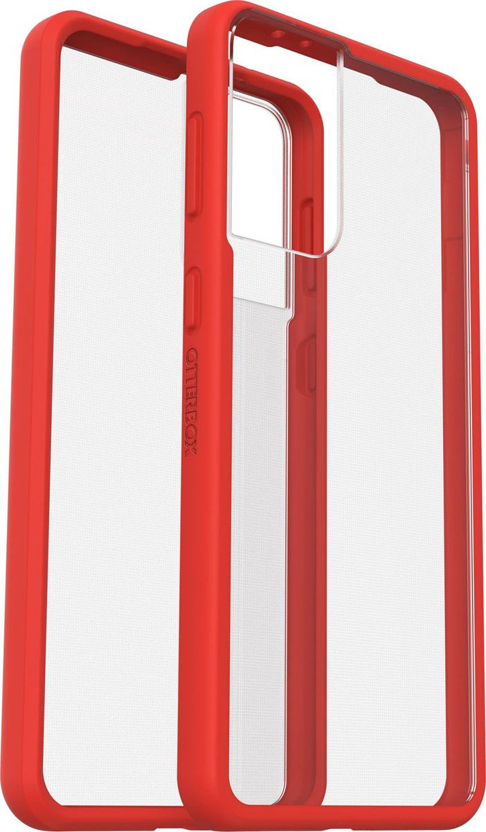 OtterBox React Samsung Galaxy S21 Plus Hoesje Transparant Rood afbeelding 4