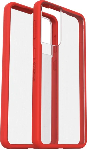 OtterBox React Samsung Galaxy S21 Plus Hoesje Transparant Rood afbeelding 4