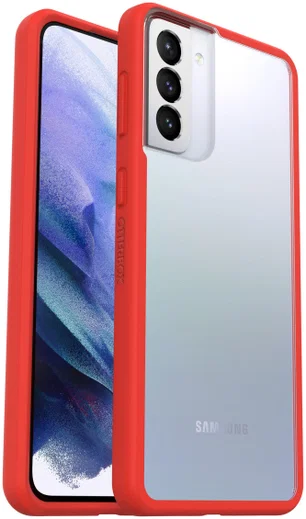 OtterBox React Samsung Galaxy S21 Plus Hoesje Transparant Rood afbeelding 1