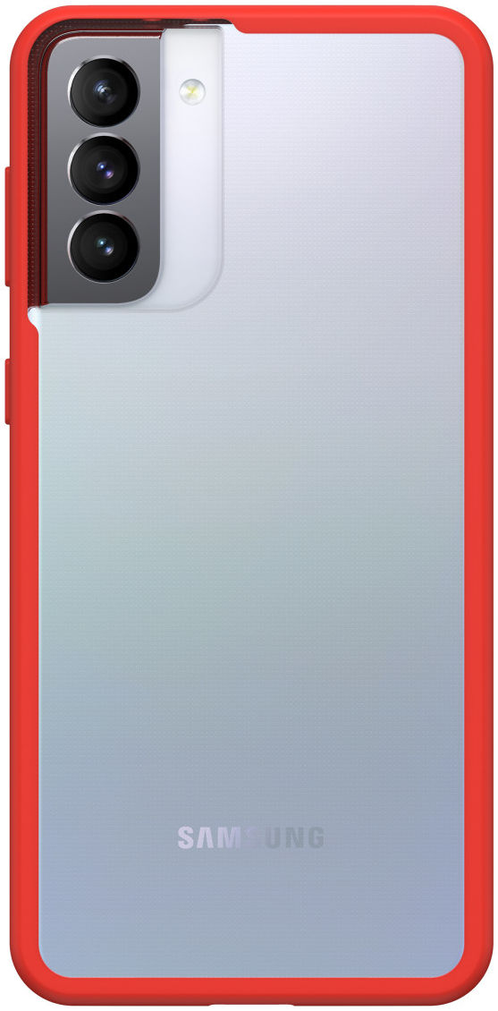 OtterBox React Samsung Galaxy S21 Plus Hoesje Transparant Rood afbeelding 2