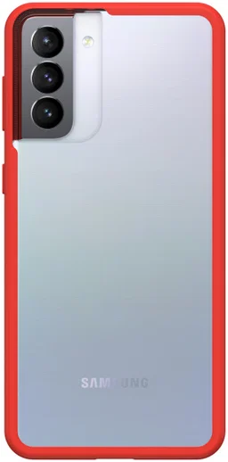 OtterBox React Samsung Galaxy S21 Plus Hoesje Transparant Rood afbeelding 2