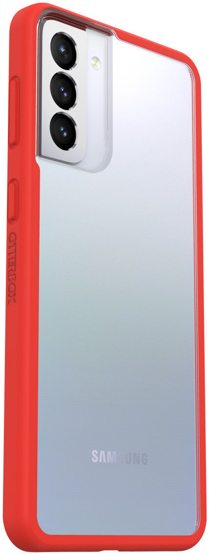 OtterBox React Samsung Galaxy S21 Plus Hoesje Transparant Rood afbeelding 3