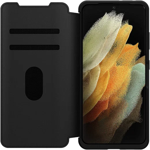 Otterbox Strada Serie Samsung Galaxy S21 Ultra Book Case Zwart afbeelding 1